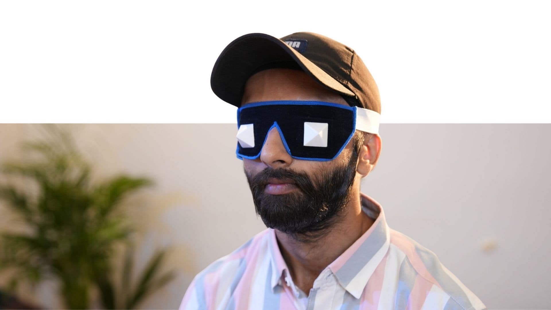 Eye Band with Plastic Pyramids for Studies, Relaxation & Daily Meditation