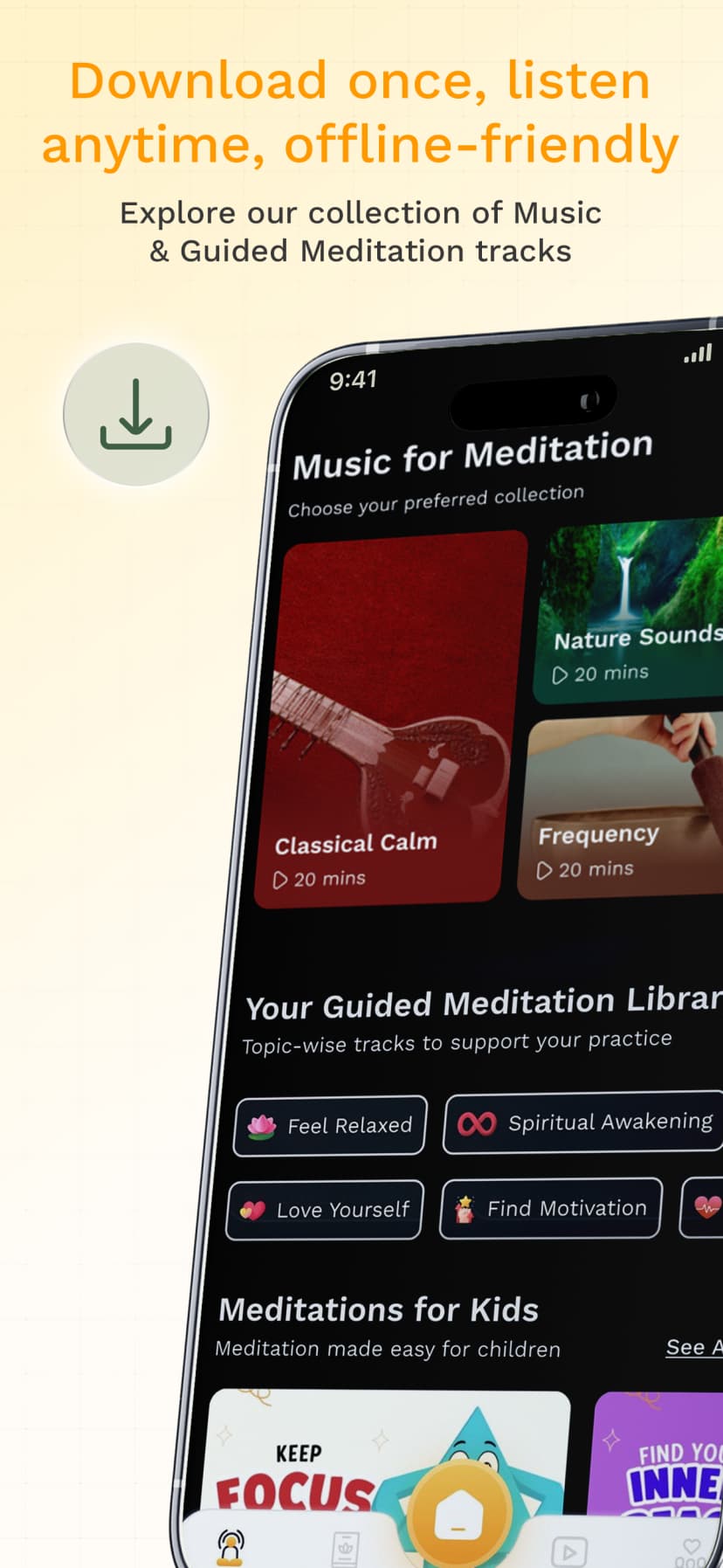 Meditation Tracks Screenshot 2